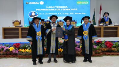 Lisa Fitriana Raih Gelar Doktor Teknik Sipil Unissula dengan Masa Studi Singkat, IPK Sempurna 4, Dapat Hibah Dikti dan Tembus Dua Scopus